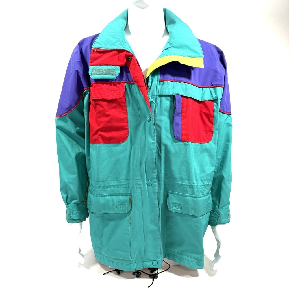 Vintage Eddie Bauer Gore Tex Jacket Mens‎ XL Colorblock Late 80 Early 90s